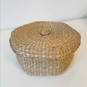 Wicker Hexagonal Basket
